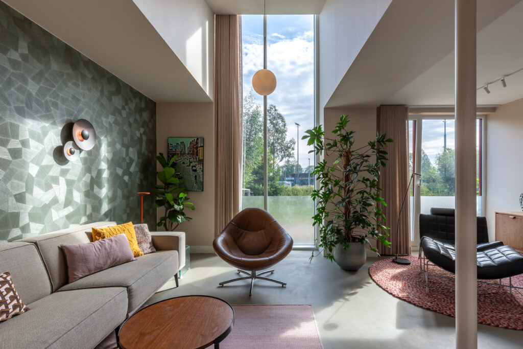 Moderne verbouwing aanbouw